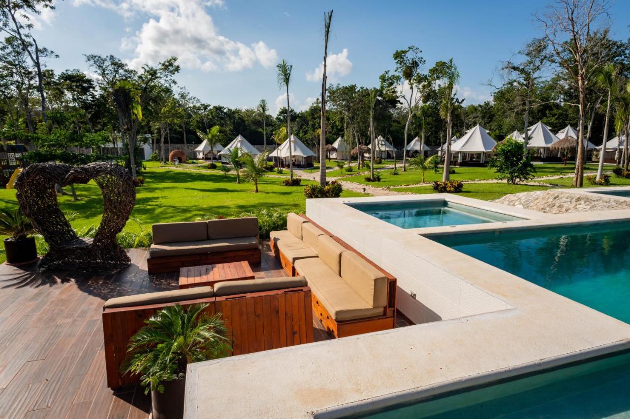 Xakluum Eco Glampings Hotel Puerto Morelos Eksteriør billede
