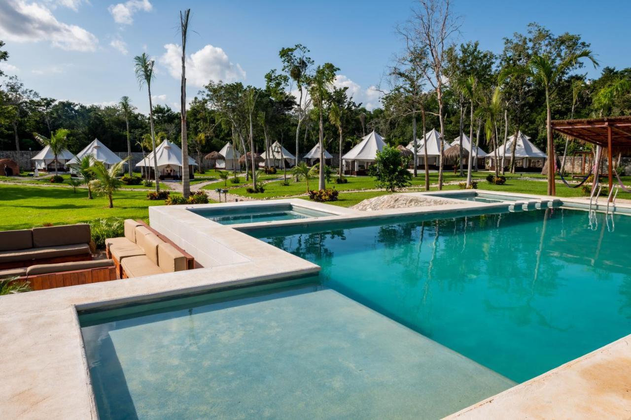 Xakluum Eco Glampings Hotel Puerto Morelos Eksteriør billede